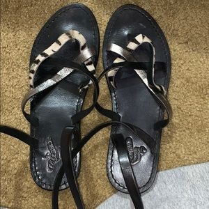 Freebird sandals! Worn once. Size 8